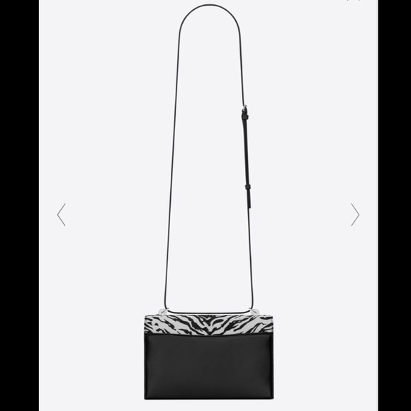 YSL (Cruella 🖤🤍)SATCHEL IN CALFSKIN- ZEBRA PRINT - Picture 4 of 10